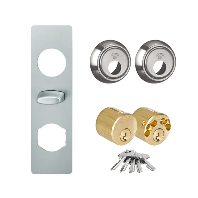 Complete lock package in stainless steel